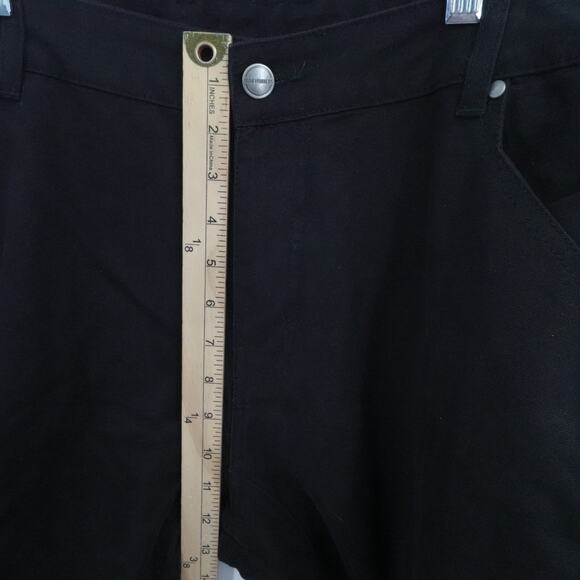 Iron Workers Jeans Mens 42x32 Black Denim Rider Cargo Pants Reinforce Knees - Picture 5 of 16